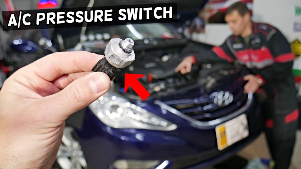 HYUNDAI SONATA AC PRESSURE SWITCH REPLACEMENT LOCATION, AC NOT WORKING FIX