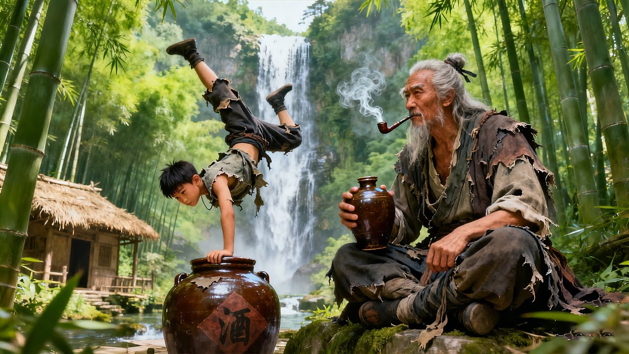 【2026功夫武打电影】4岁萌娃得大师真传，一招七伤拳，打败天下所有高手！#kongfu