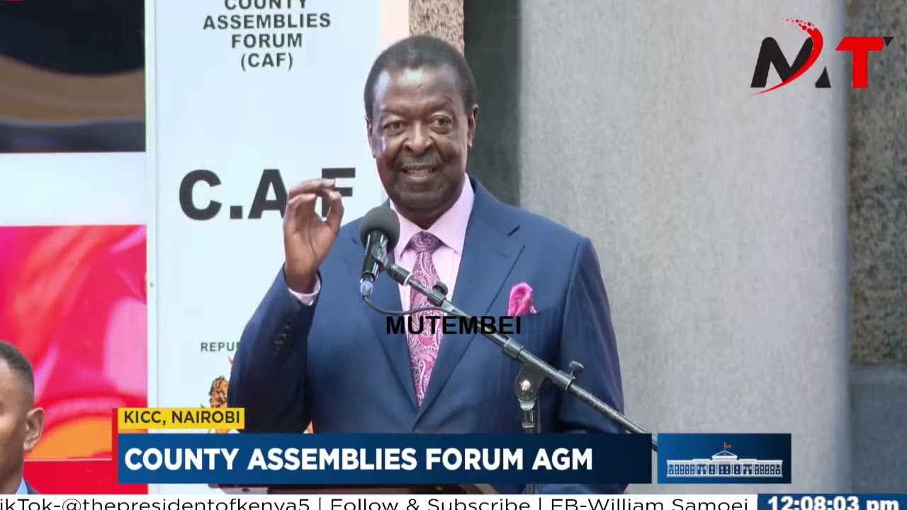 Listen to PCS Mudavadi Speech in Nairobi as Ruto Meets MCAs!!!