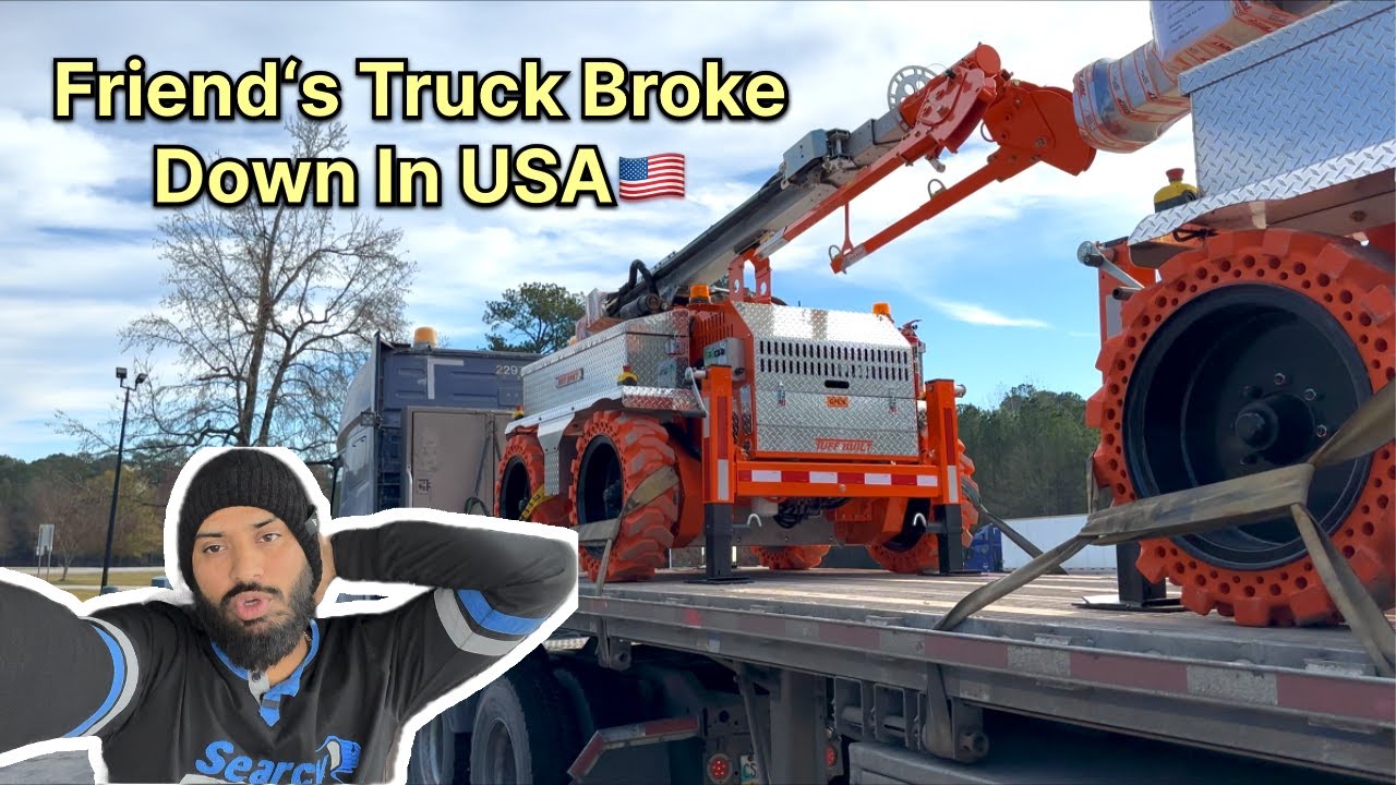 Friend’s Truck break down in USA 🇺🇸 | Trailer Switch krna pada for urgent delivery | Vlog 31