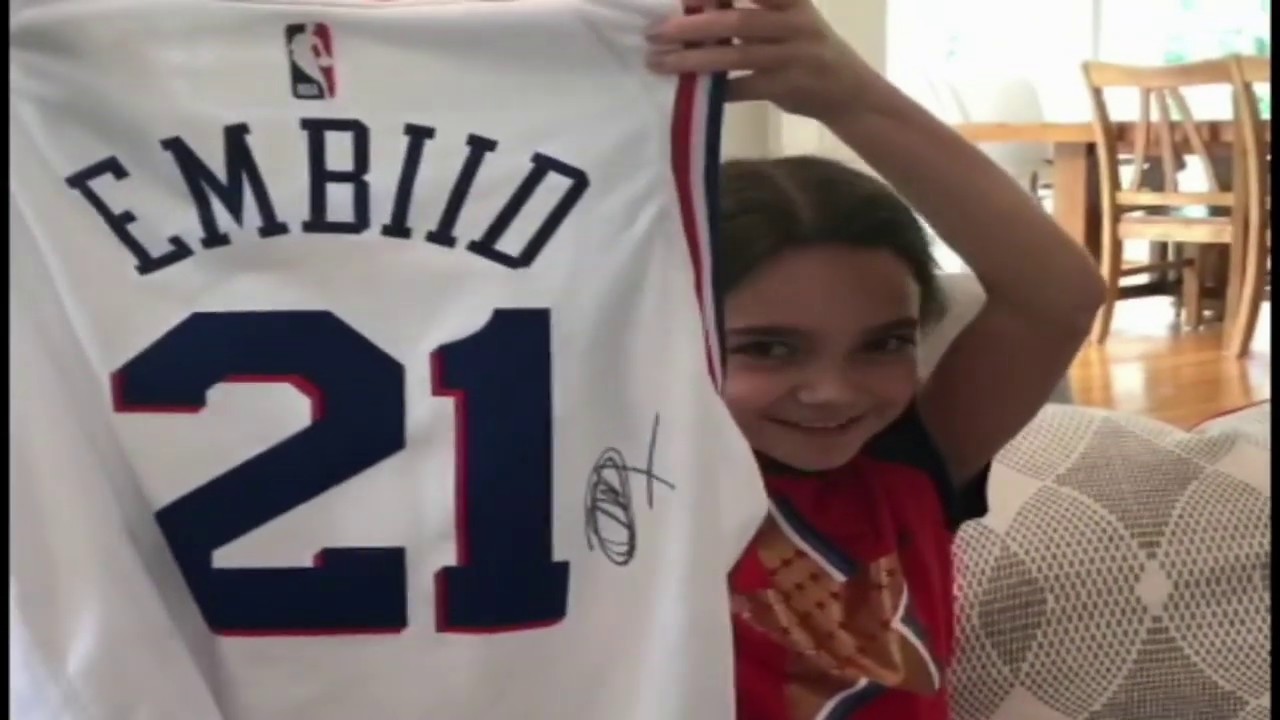 Joel Embiid thanks young fan for sending encouraging letter