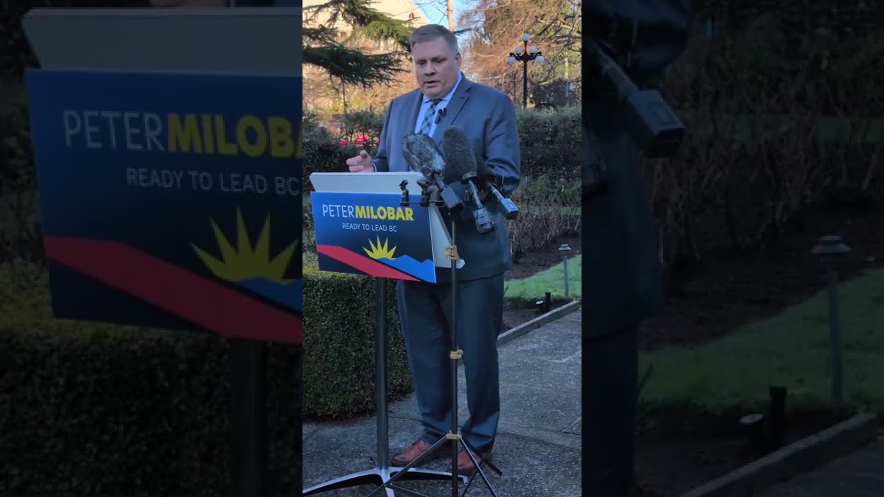 Peter Milobar Conservative Party of BC Leadership Campaign 2026 Announcement