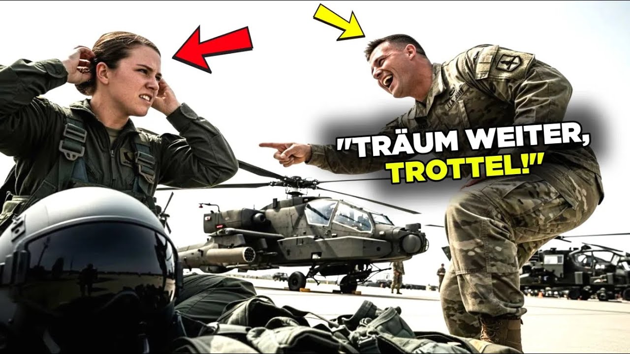 Feldwebel Befahl Ihr Lachend den Apache zu Fliegen, Bis Sie 3 Loopings Machte