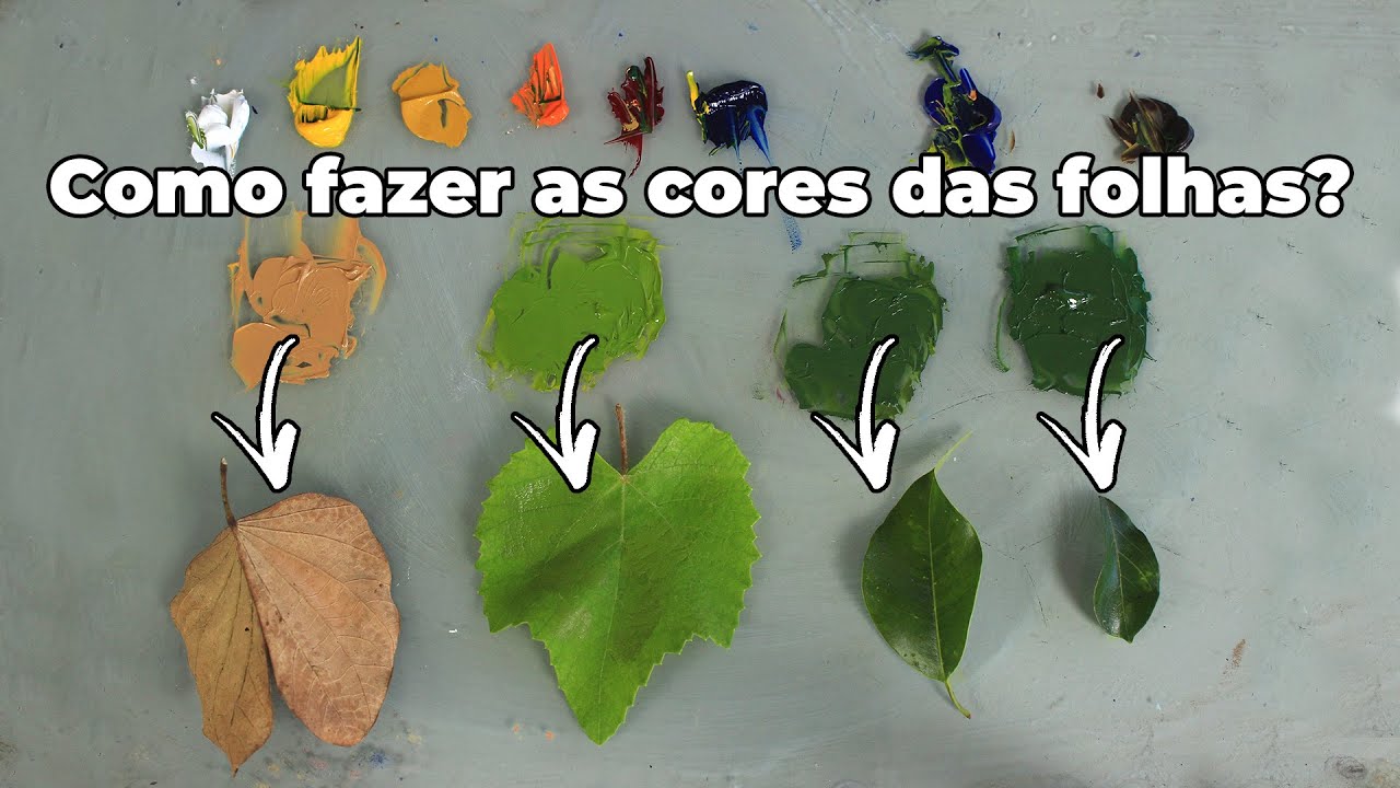 Como fazer o verde das folhas? Misturas de tintas