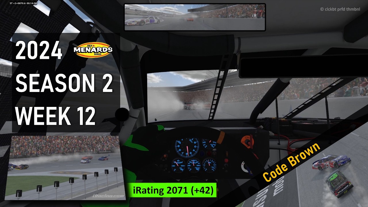 Code Lucky at #topsplit Texas ARCA iRacing Season 2 2024 Week 12