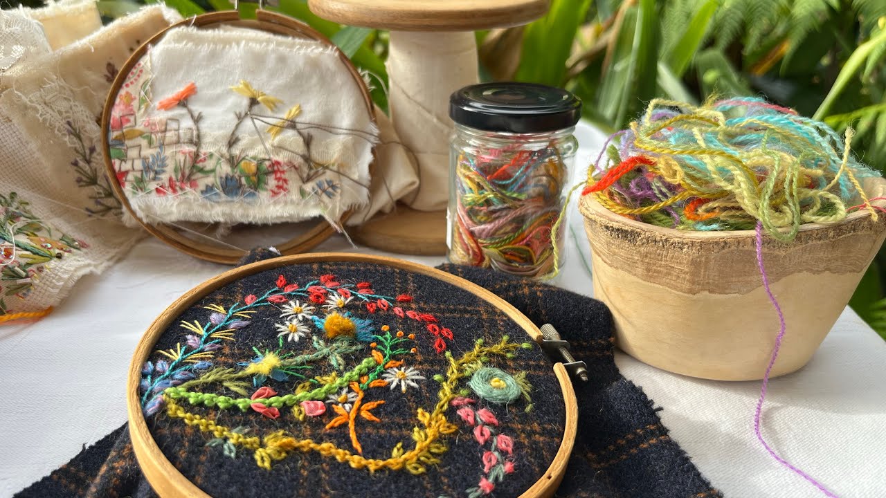 Snippets of my stitching life - a few stitches in the morning #embroiderystitches 