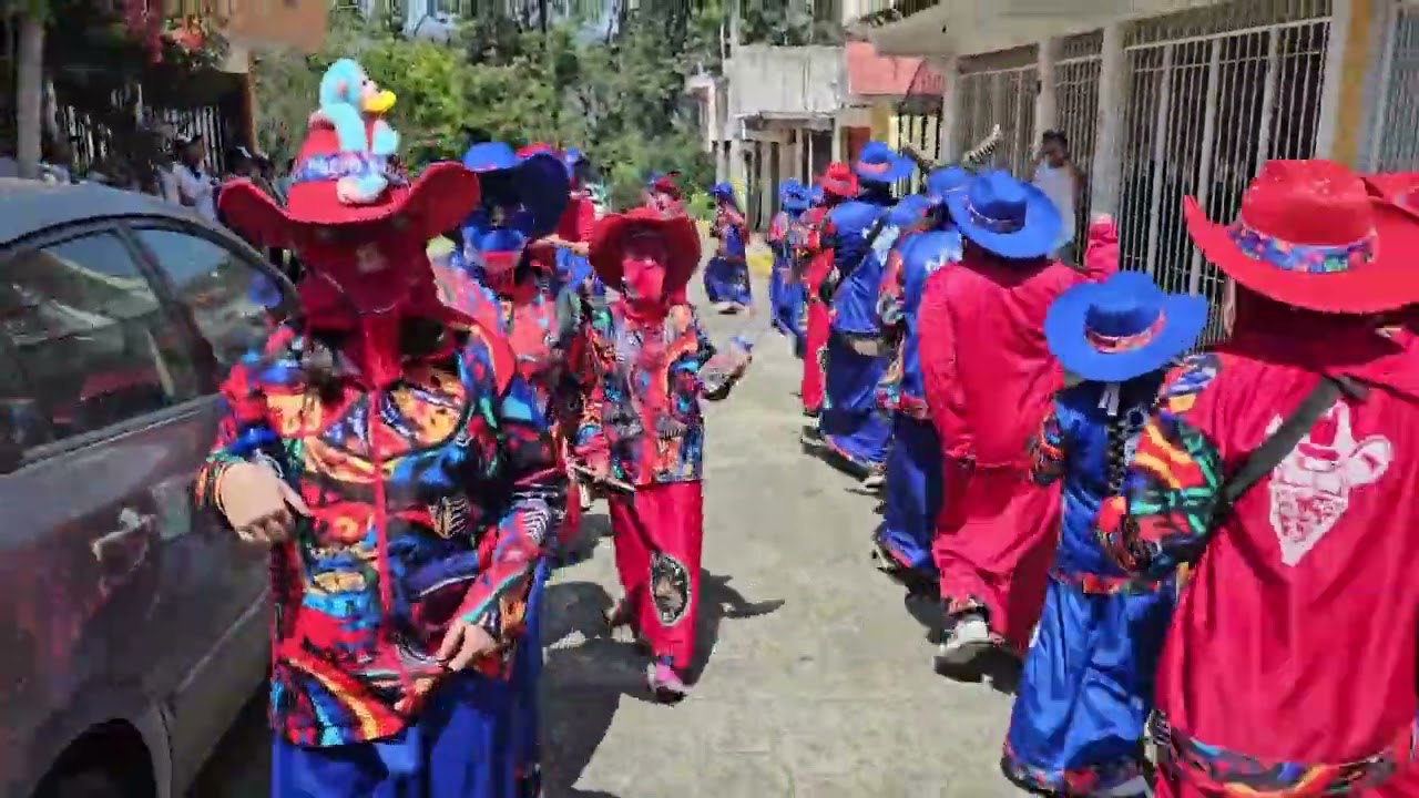 Carnaval 2025 Comparsa La Palpa LP Bélica Huauchinango. Domingo por alguna colonia del Pueblo Mágico