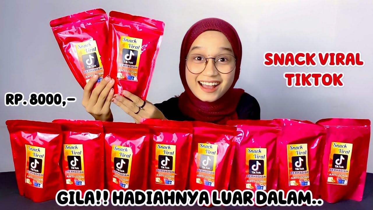 GOKIL!! UNBOXING SNACK VIRAL TIKTOK - BERHADIAH LUAR DALAM..