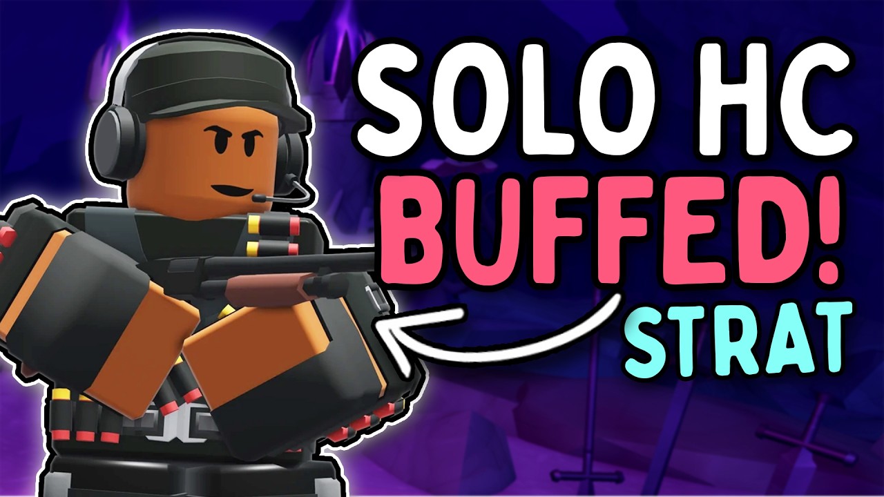 How To Solo Hardcore With OP Shotgunner NO SPECIAL TOWERS + FULL GUIDE | Roblox TDS