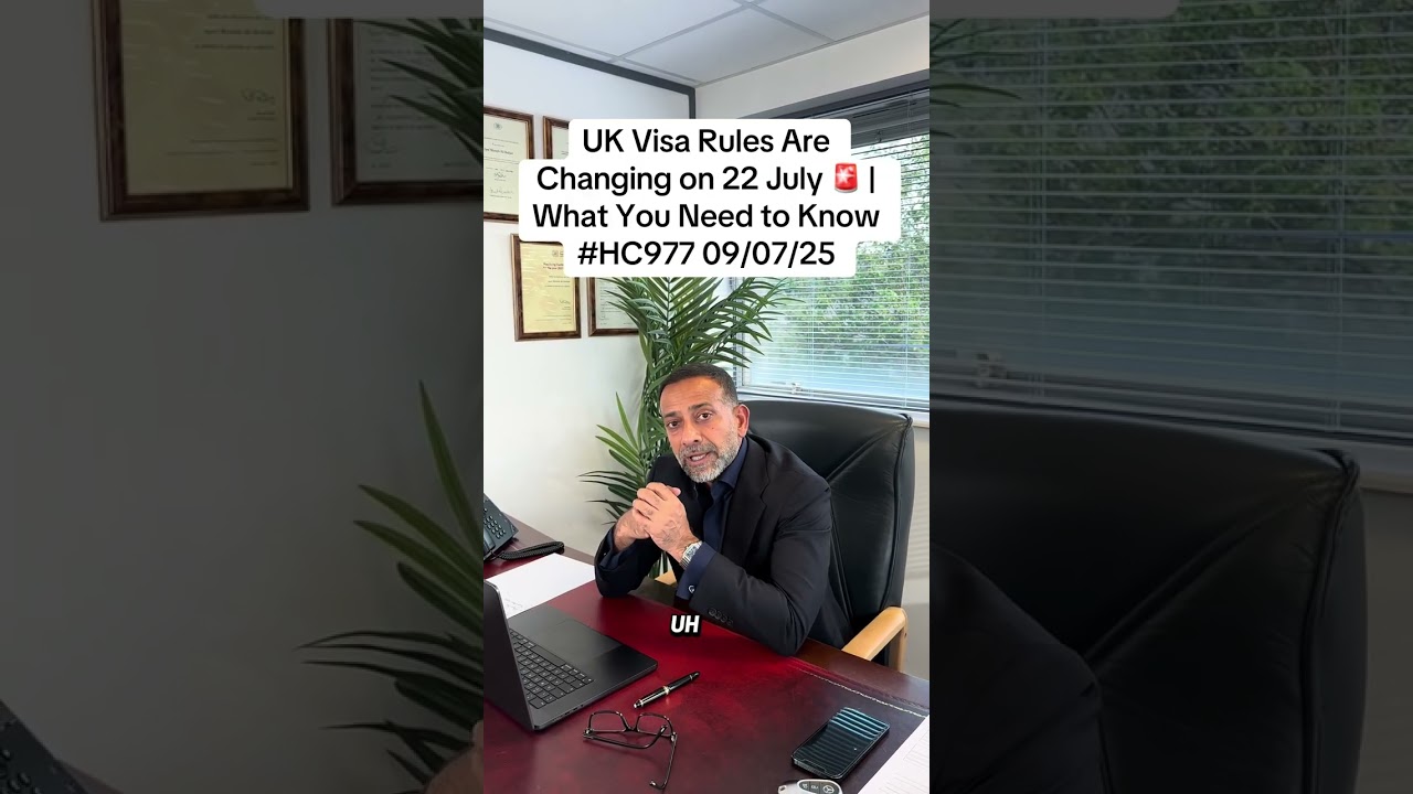 UK Skilled Worker Visa Changes – New Salary Thresholds from 22 July 2025 | HC 977 Update