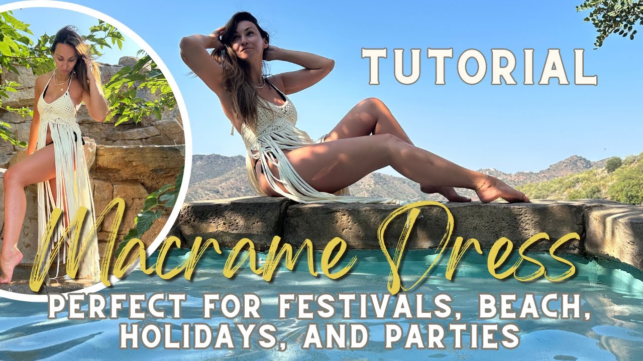 Macrame Dress / Festival Macrame Dress/ Beach Macrame Dress/ Holiday Macrame Dress / Party Dress