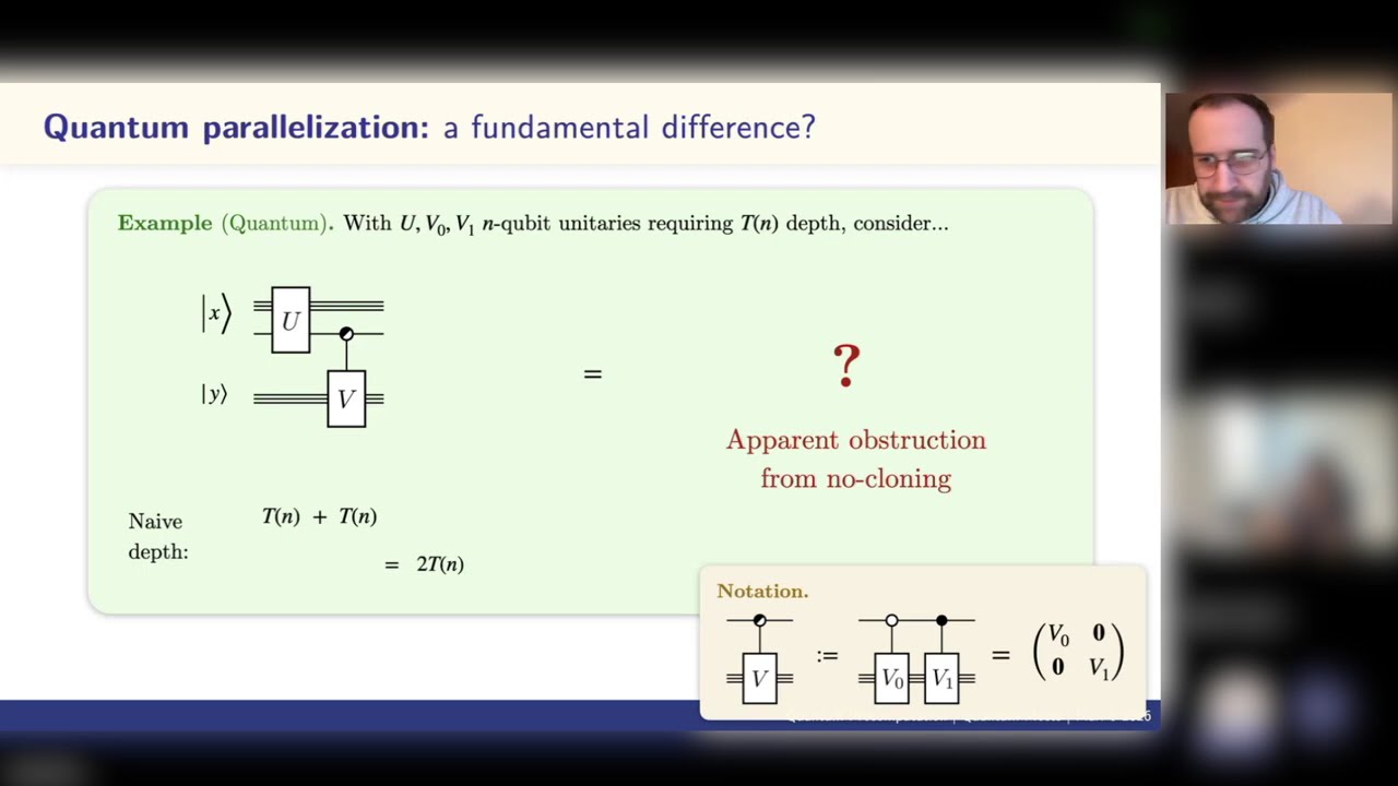 [Quantum Seminar] Joseph Slote | Quantum parallelization and the Moore–Nilsson conjecture
