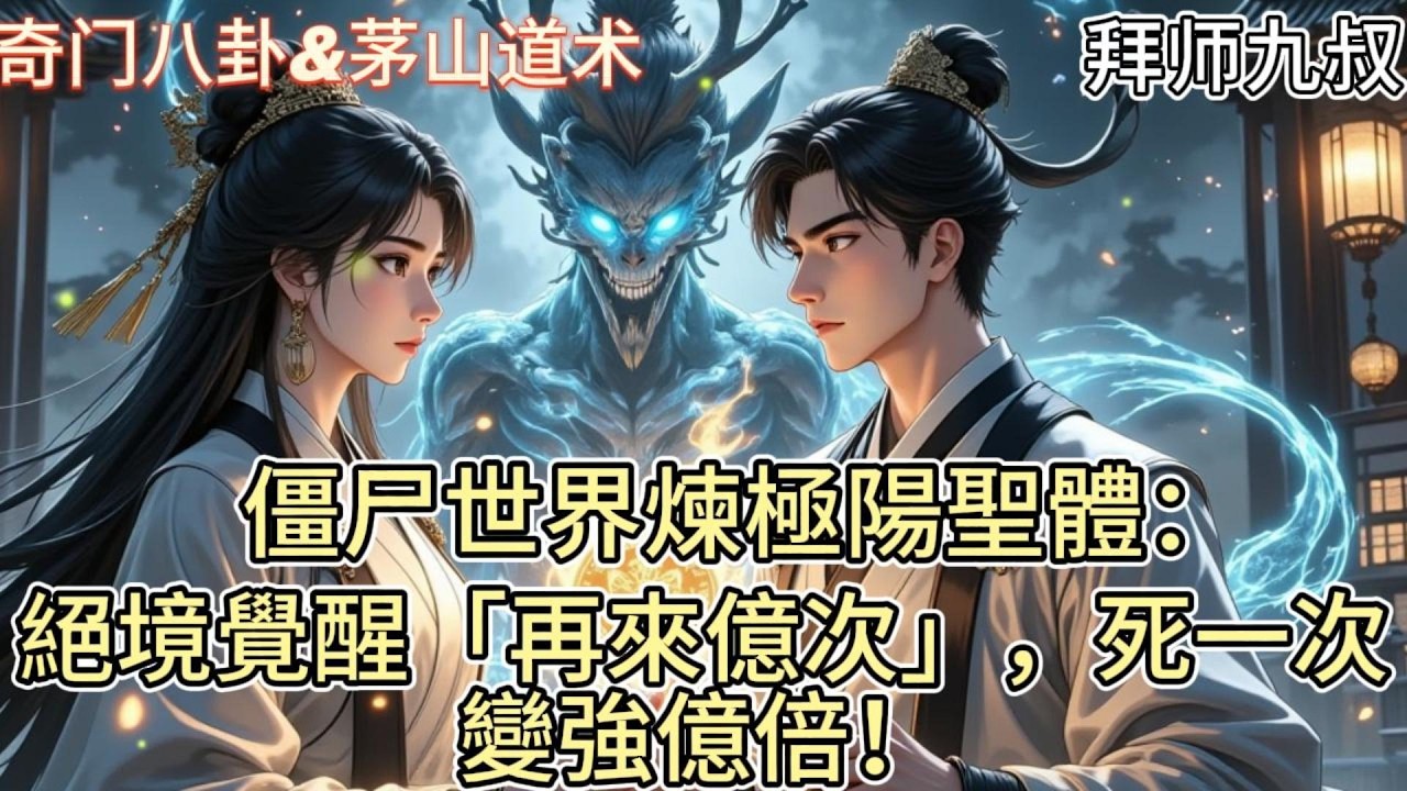 穿越僵尸世界，我成為九叔記名弟子，但試煉夜被師兄陷害，甚至與女妖聯手要我性命。絕境之下，覺醒「再來億次」系統——每死一次，便強大一億倍！#林正英 #鬼魂 #僵尸 #灵异故事 #灵异事件 #系统 #热血