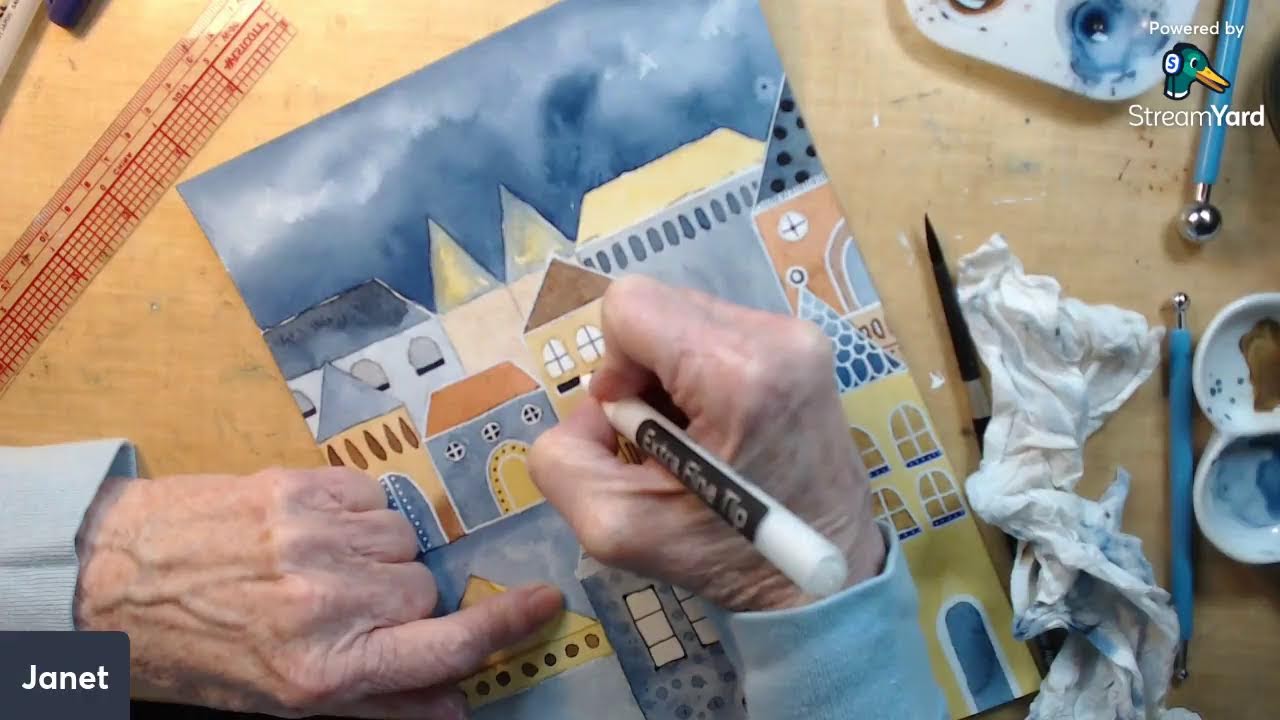 Little Houses out of Essoldo Design book Creative Abstract Watercolor