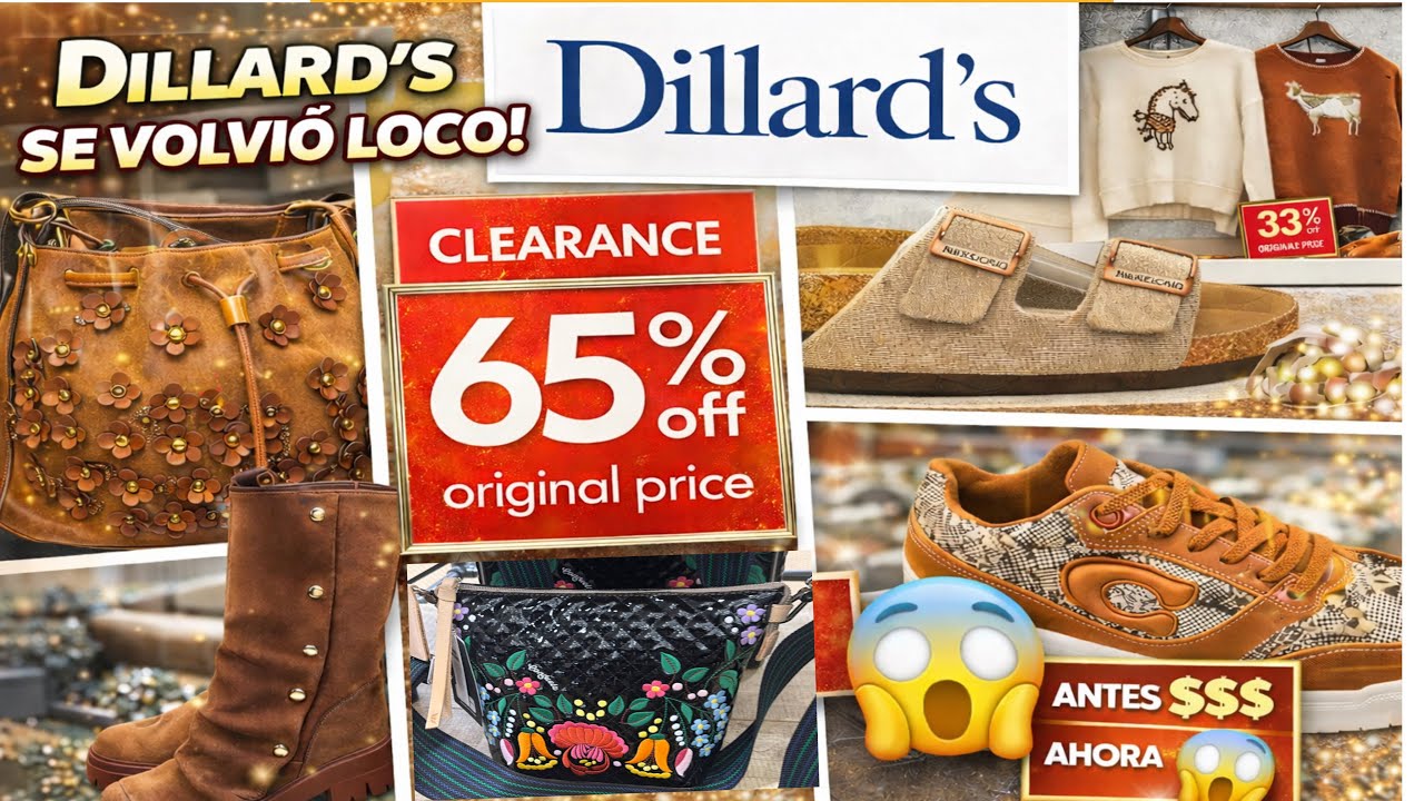 La venta de AÑO NUEVO en DILLARDS al 65% en bolsos, ropa y zapatos❗️Que locura😱
