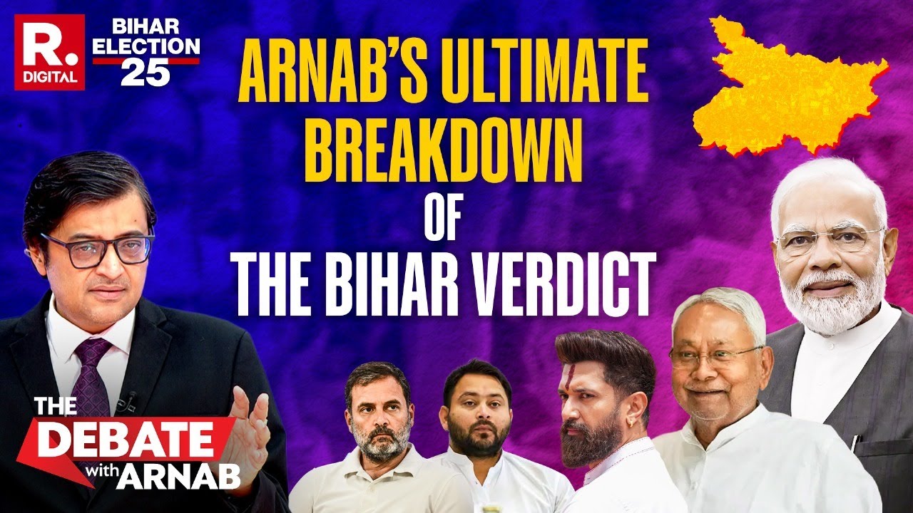 Bihar Election Results: Arnab's Takeaways Of NDA's Tsunami That Drowned Mahagathbandhan