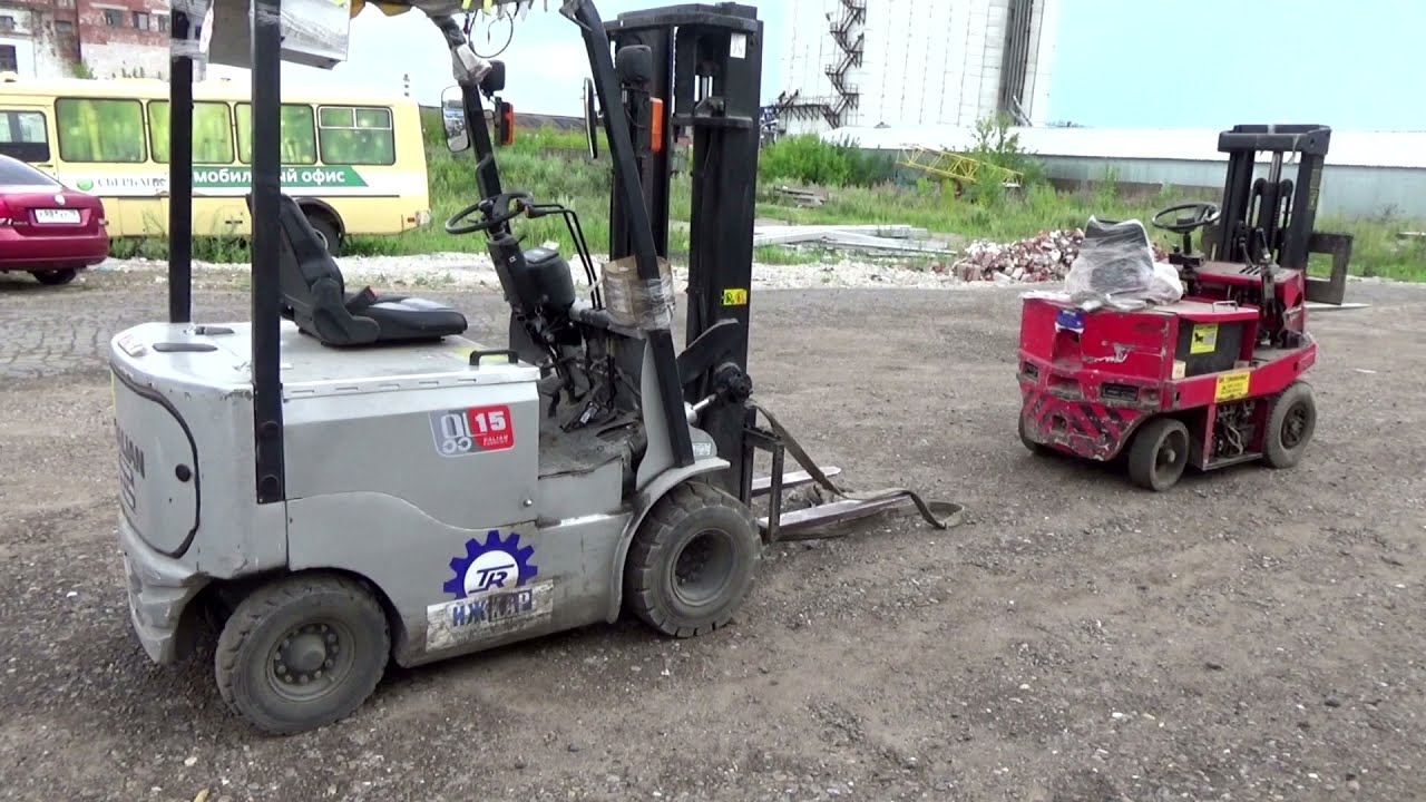 Обзор двух электропогрузчиков... Китайский и Болгарский...