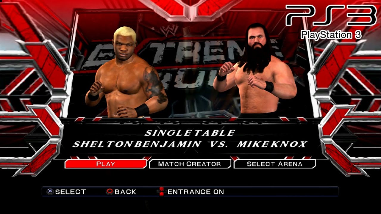 WWE SmackDown VS Raw 2011 PS3 - Shelton Benjamin VS Mike Knox - Table [2K][mClassic]