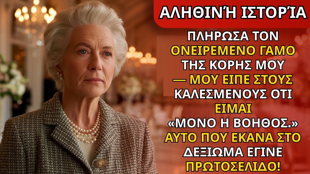 Πλήρωσα τον γάμο της κόρης μου – είπε στους καλεσμένους ότι είμαι «μόνο η υπηρέτρια». Κι εγώ…