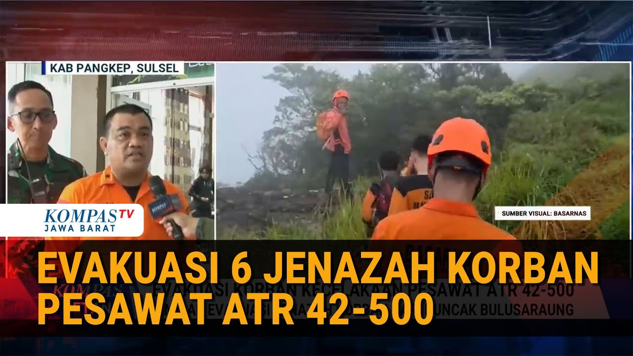 Basarnas Ungkap Proses Evakuasi 6 Jenazah Korban ATR 42-500 dari Bulusaraung