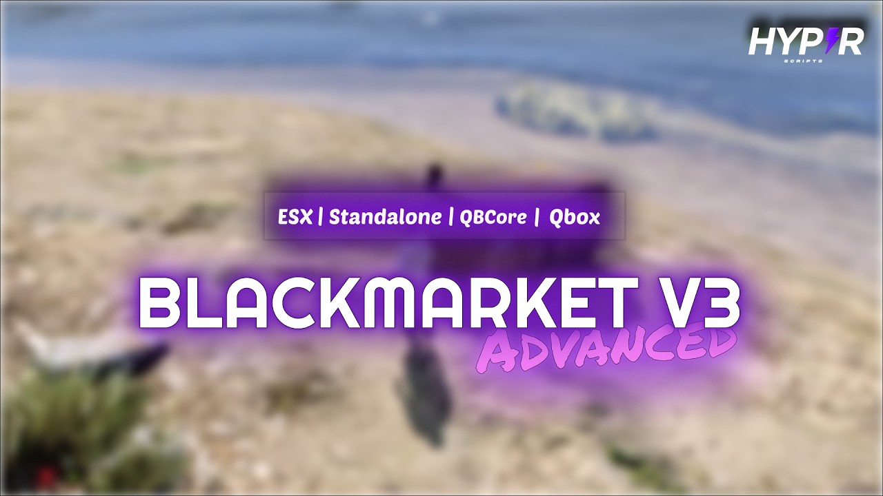 BlackMarket V3 | Advanced FiveM Black Market with Risky Delivery & Theft System | QBCore/ESX/QBOX