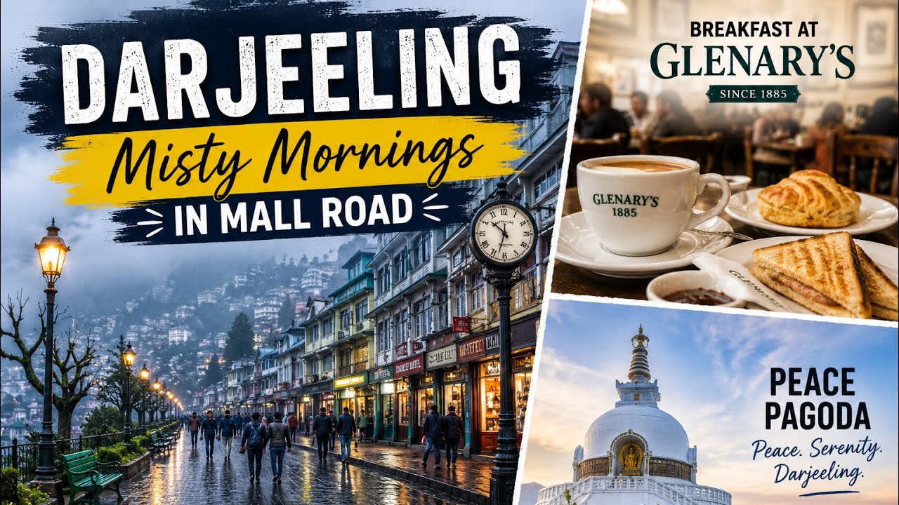 Misty Mornings in Darjeeling - Mall Road, Glenary&rsquo;s & Peace Pagoda | EP3