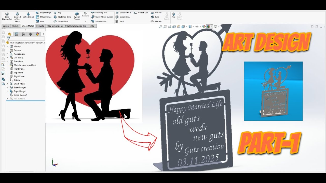 Art Concept Design in Sheet Metal | Creative CNC Laser Cutting  Design Part-1