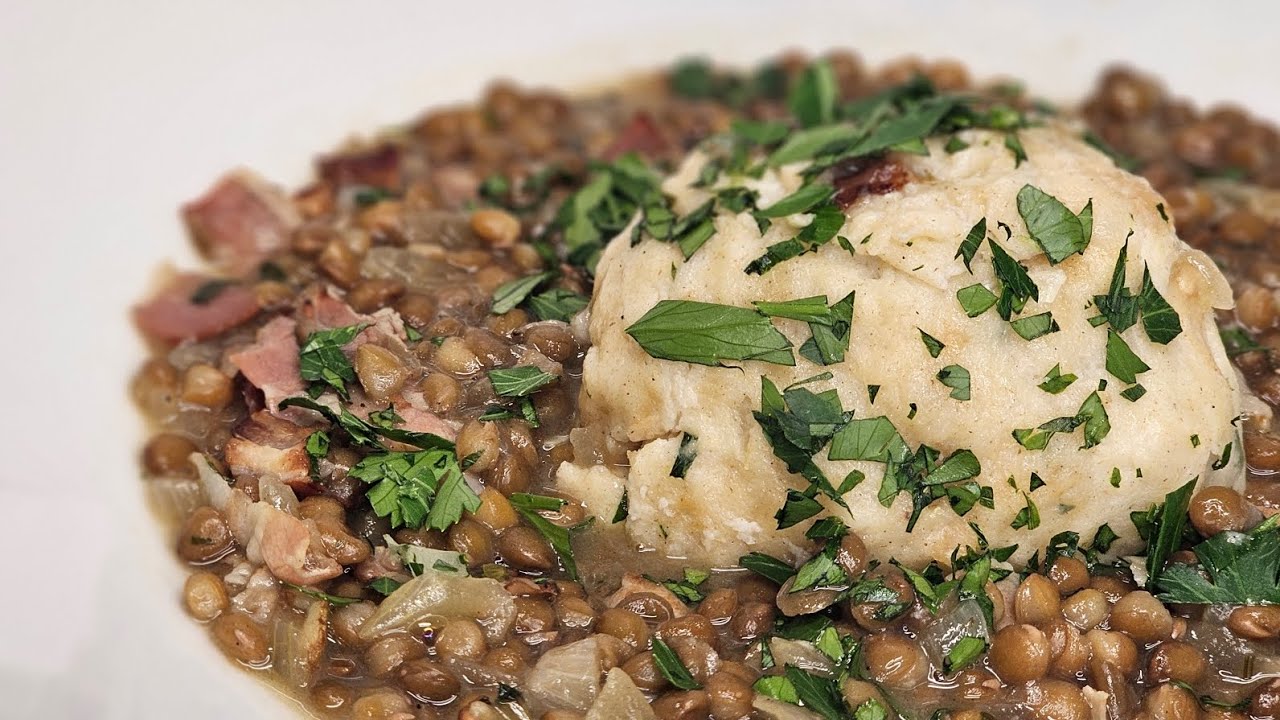 LINSEN MIT SPECK leckeres Rezepte 😋