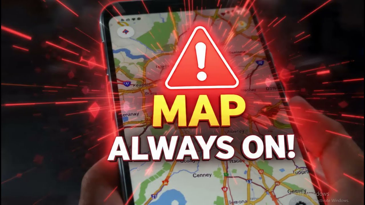 How to stop  Always on map display while screen is locked  on Pixel 1