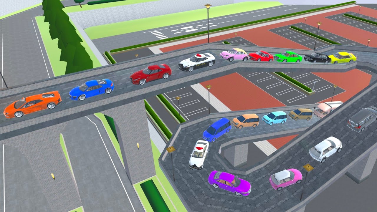 MAKE A LINE WITH SUPER CAR'S 😱 🥰 AT NEW PLACE 🥰✅//SAKURA SCHOOL SIMULATOR GAME 🎮🤍🤗🤩