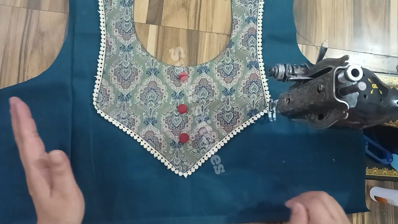 Beautiful neckline for kurti/ latest kurti neck design/ sweet stitches/
