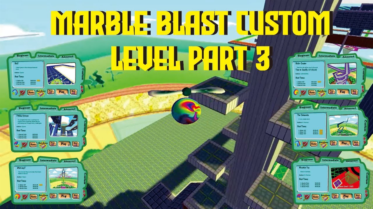 Marble Race Blast Custom Level Part 3 [Fastest Shortcut to Finish The Level]