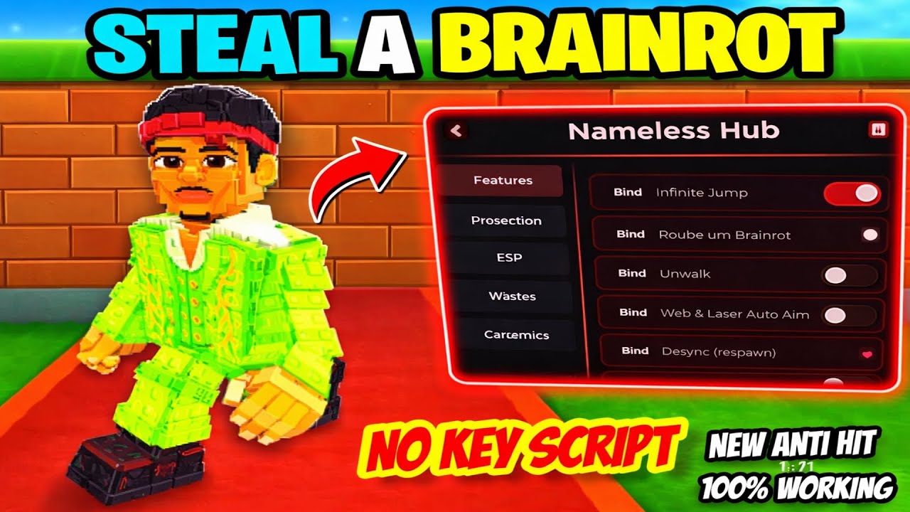 🔥KEYLESS🔥 STEAL A BRAINROT SCRIPT | ADMIN SPAMMER | ROUBE UM BRAINROT SEM KEY