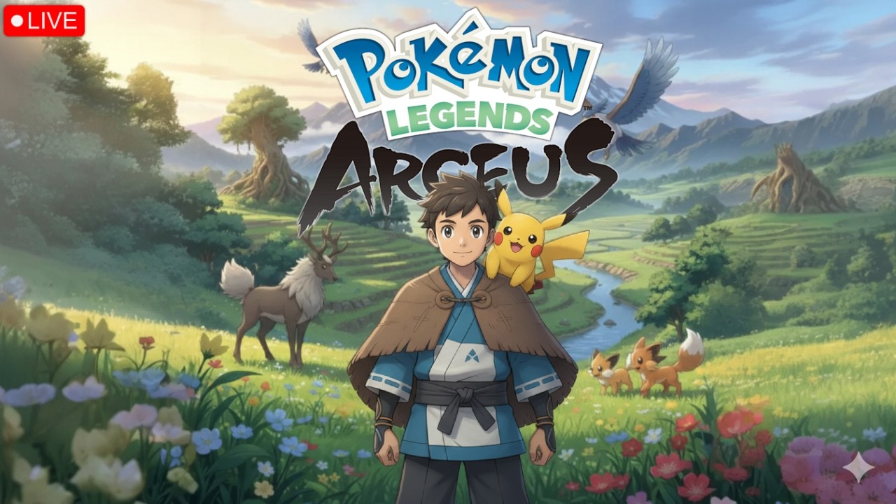 🔴Live Pokemon Legends Arceus First Ever Gameplay  Open World Adventure  | FACECAM