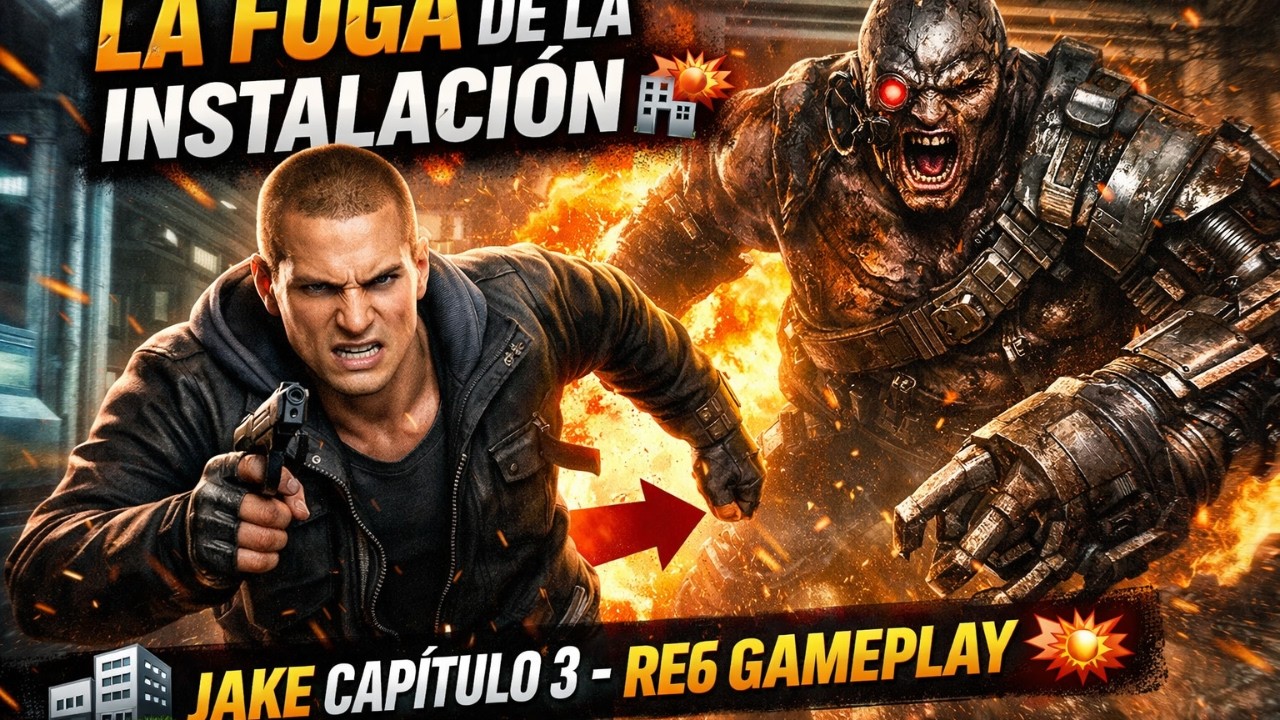 La Fuga de la Instalación 🏢💥 | Jake Capítulo 3 – RE6 Gameplay