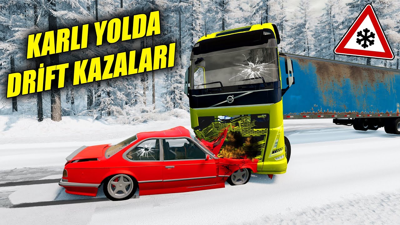KARDA DRİFT KAZALARI // BMW PERT OLDU // BeamNG.drive // Diy Arduino steering wheel set