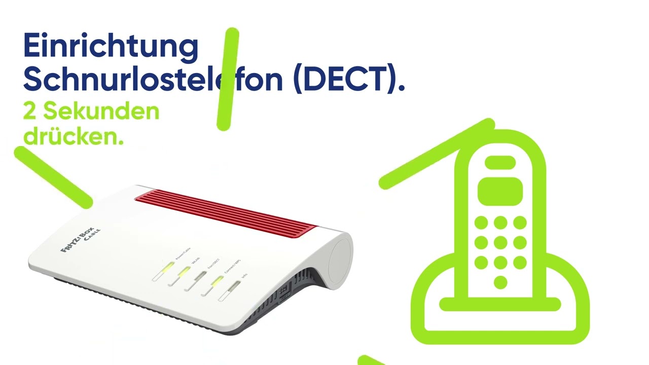 PŸUR - leicht gemacht! - Telefoneinrichtung WLAN-Kabelbox und Cable FRITZ!Box