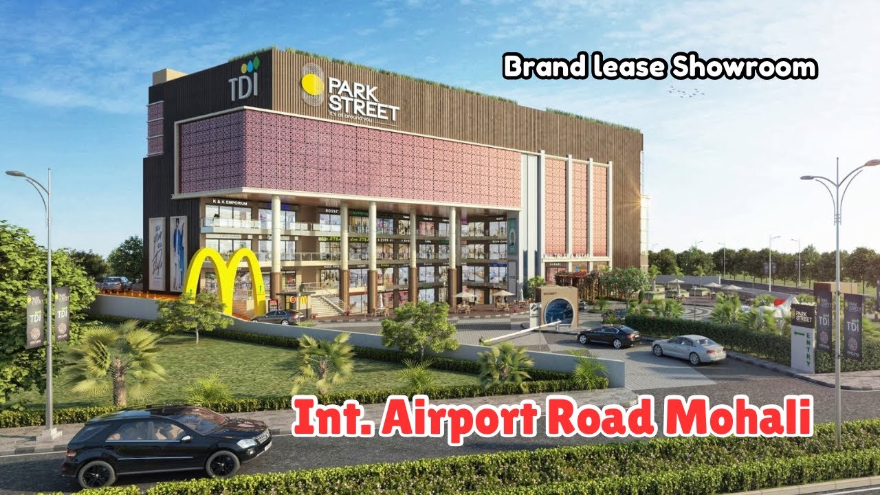 Mohali Airport Road : Commercial Showroom for sale in TDI Park Street with Brand lease