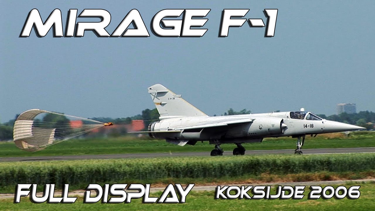 Mirage F-1 Mirage F1 Full Solo Demo at Koksijde Airshow 2006  HD Unique Footage
