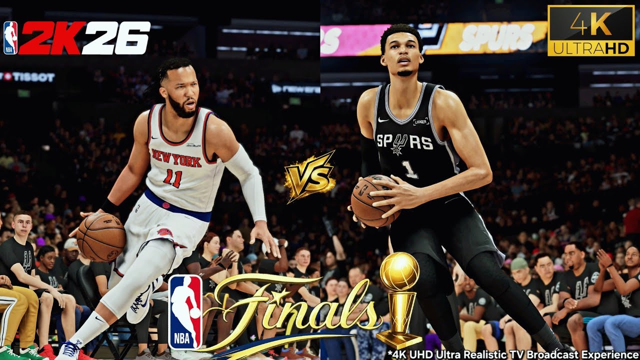NBA 2K26 | &laquo;Спёрс&raquo; против &laquo;Никс&raquo; | Финал НБА | Ультрареалистичный геймплей | PS5 4K UHD | Телевиз...