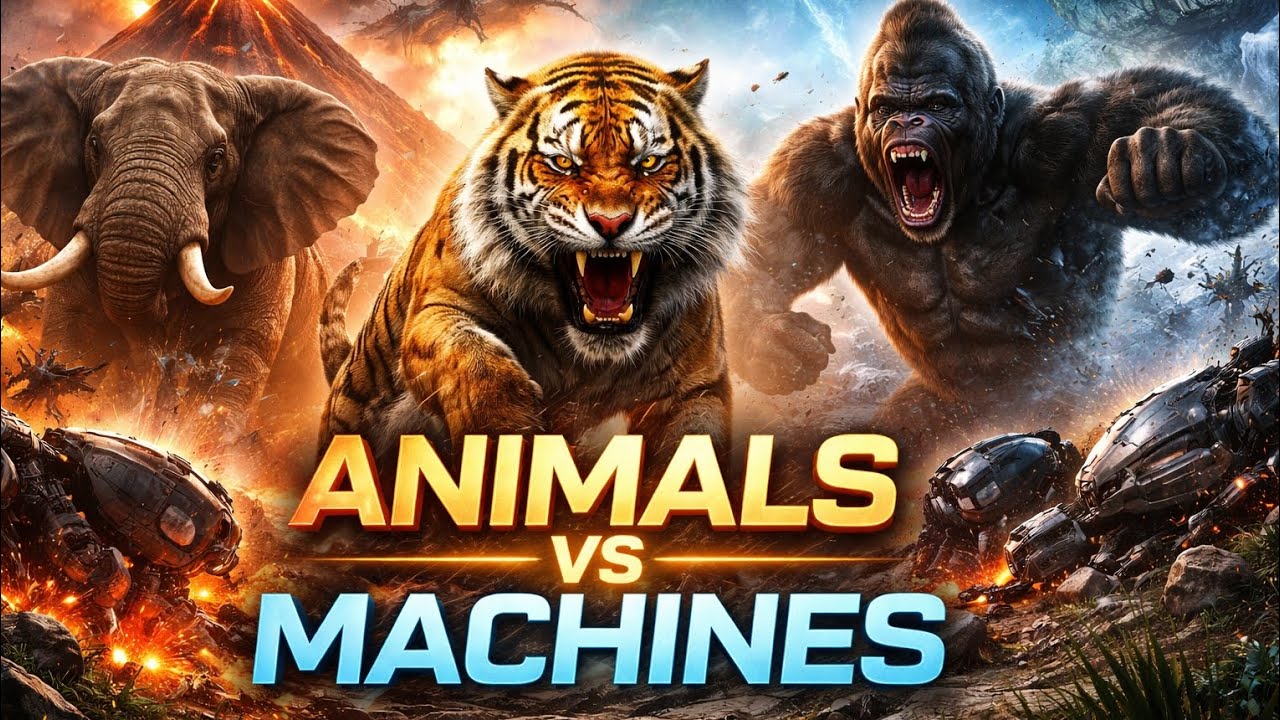 🔥 Animals vs Robots – Nature Fights Back | AI War on Earth 🌍