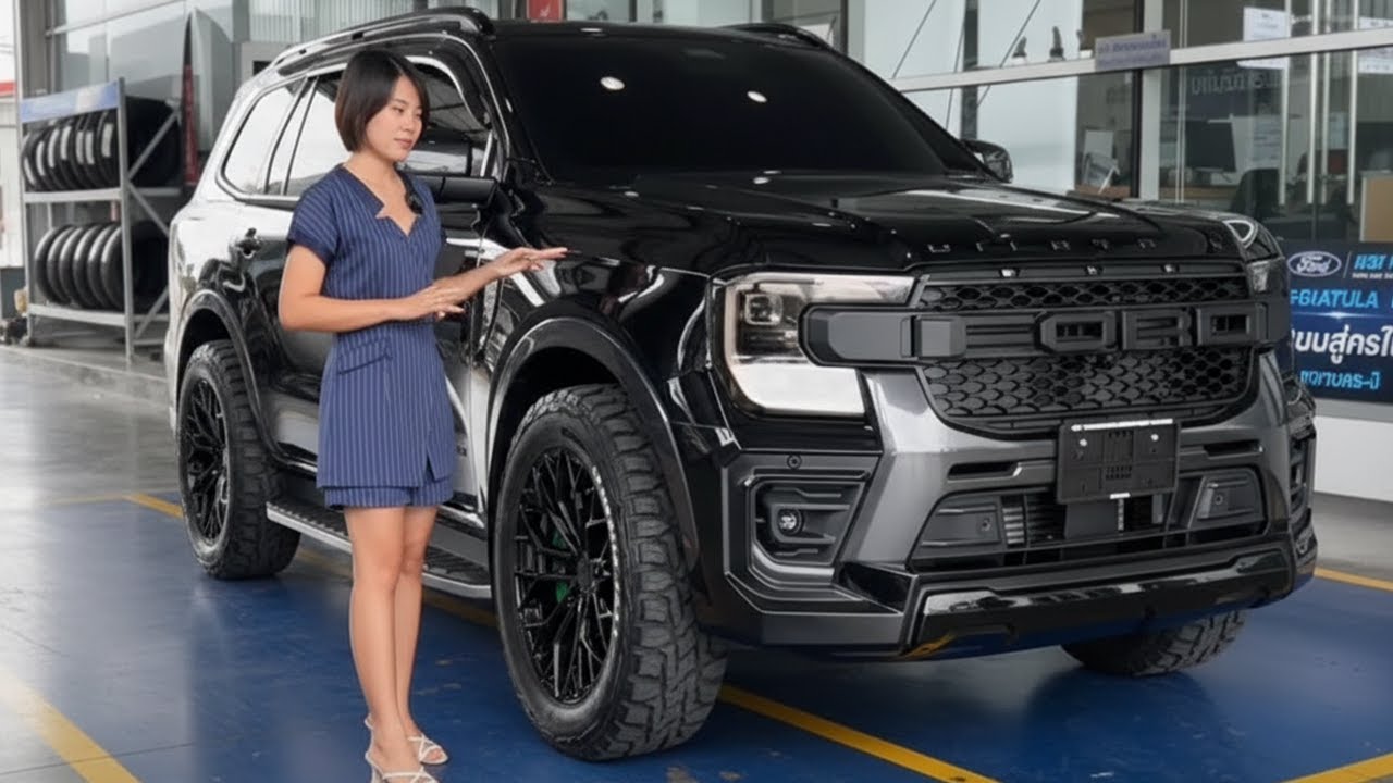 A Large Matte Black SUV Ford Everest Wildtrak Modified Ultimate Sultan Aggressive Off-Road Review