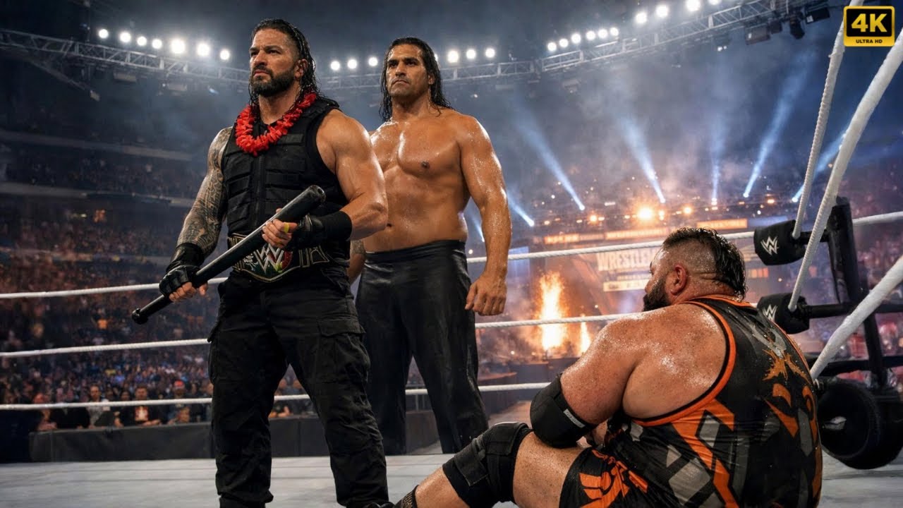 ROMAN REIGNS VS THE GREAT KHALI – TRIBAL CHIEF FACES THE GIANT | SATURDAY NIGHT MAIN EVENT 2026