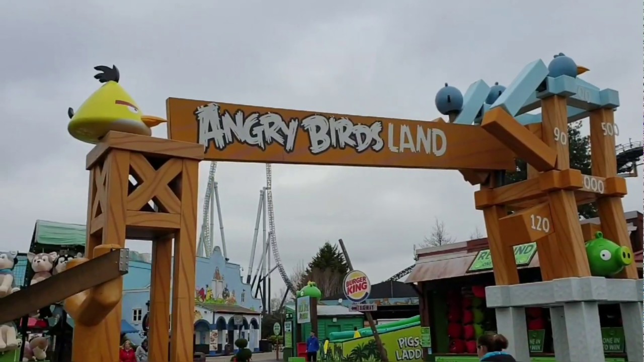 Angry Birds Land, Thorpe Park 2019 Angry Birds 2 Movie Homage from Thorpe Park, The jungle Thorpe Pk