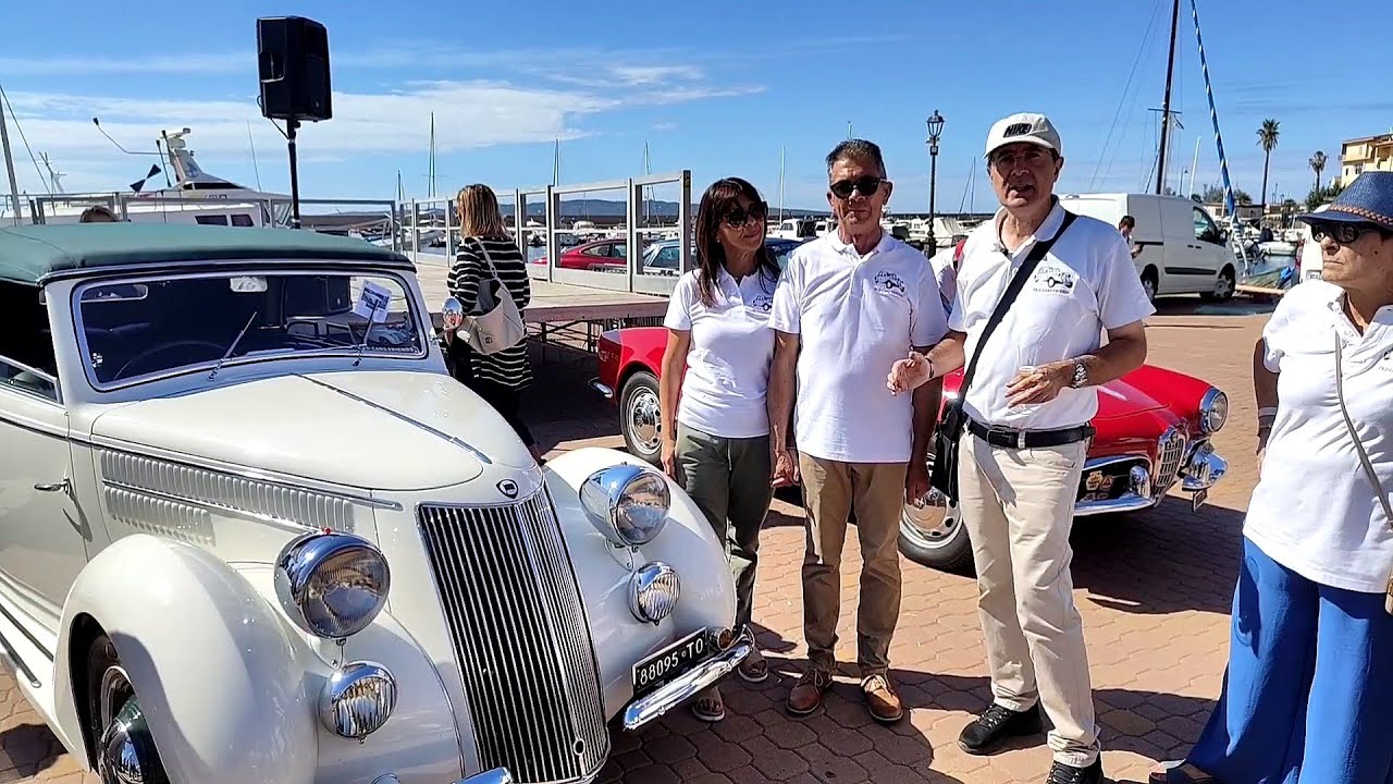 RADUNO AUTO  E MOTO D' EPOCA  AL PORTICCIOLO TURISTICO DI PORTOSCUSO  DEL 6 OTTOBRE 2024 .