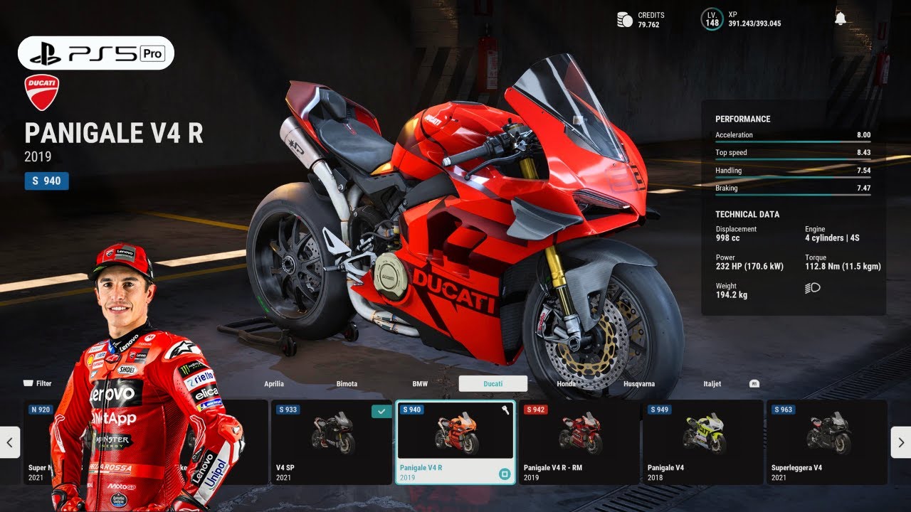 RIDE 5 | Customize Brutal Marc Marquez Ducati V4R Gameplay [4K PS5 Pro]