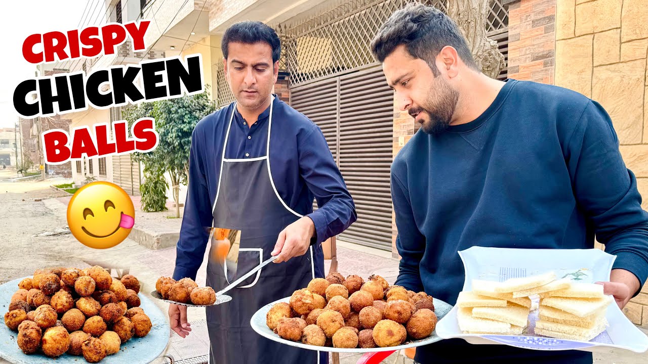 Aaj First Time Crispy Chicken Balls bna k Distribute kr di