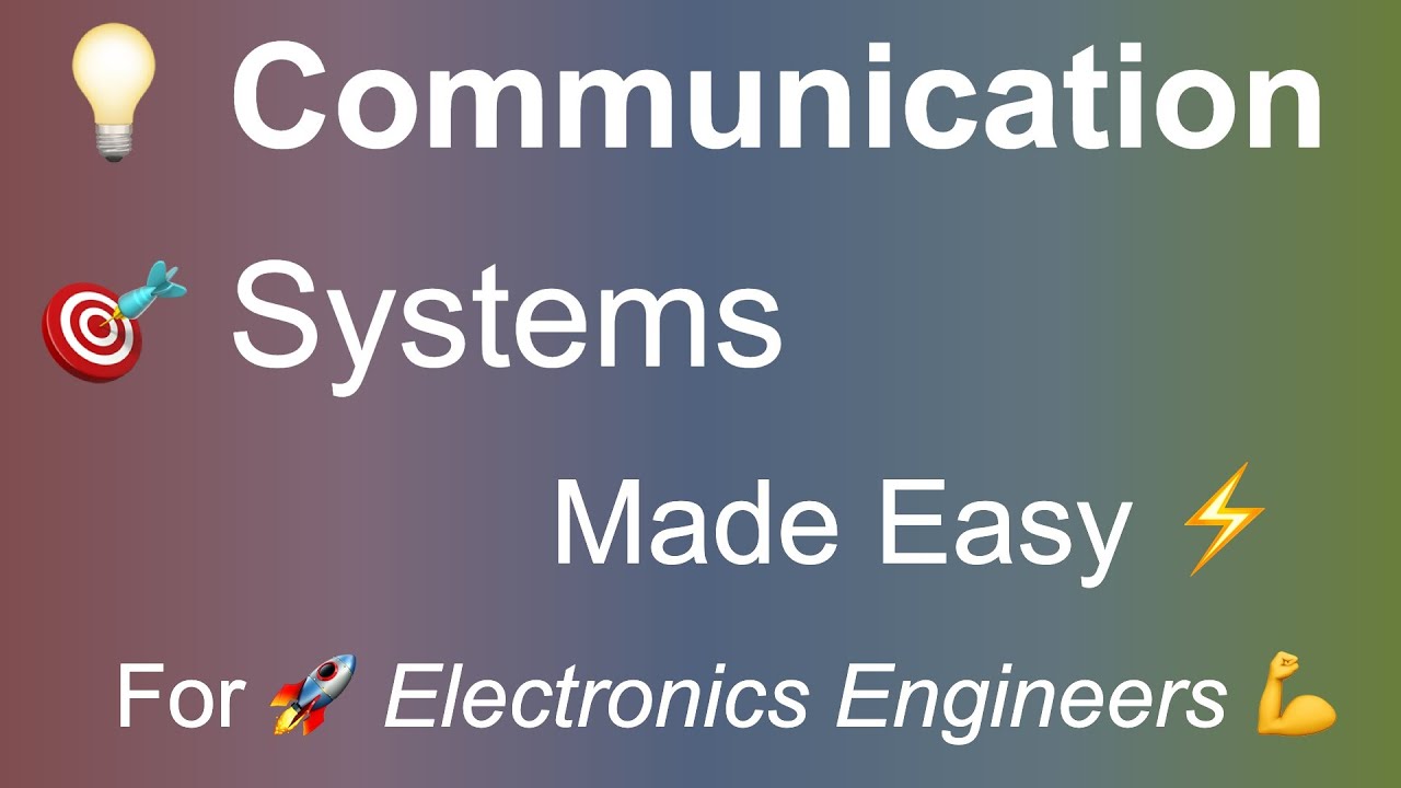 Communication Systems Made Easy! Modulation, Wireless, & Digital Basics ⚡ For Electronics Engineers