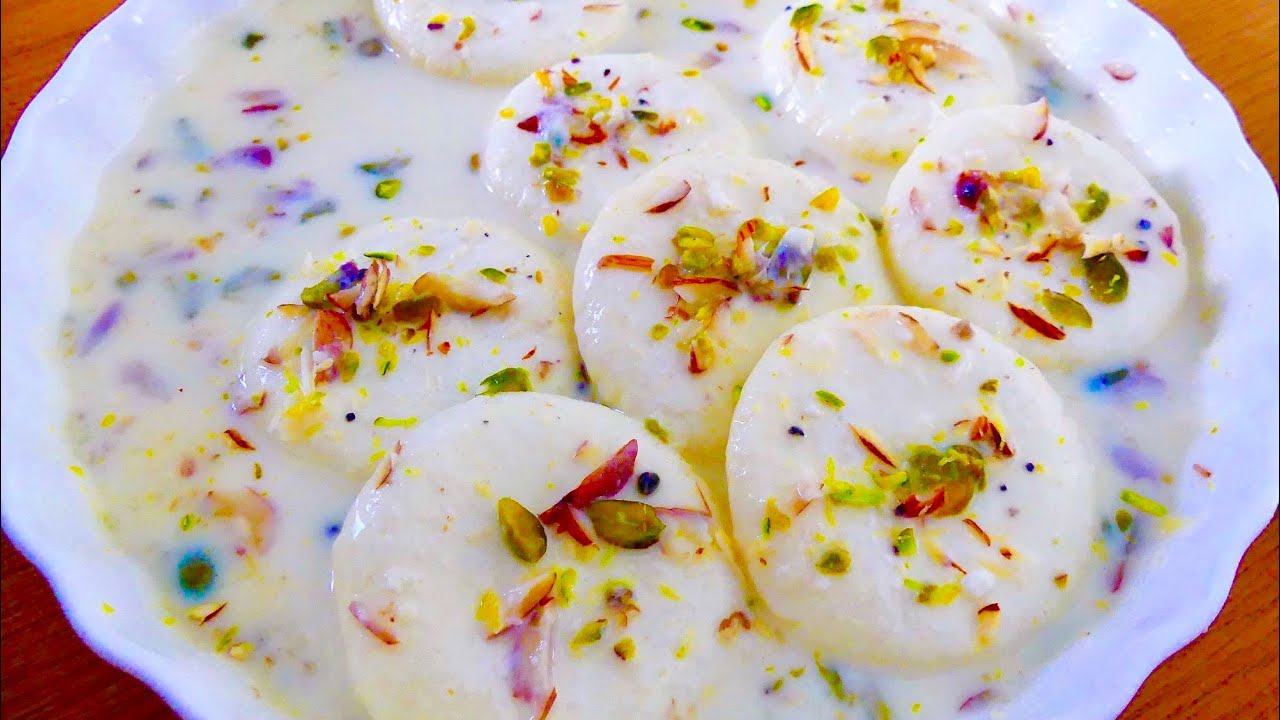 Rasmalai With Paneer Recipe رس ملائی همرای پنیر How To Make Rasmalai Using Paneer