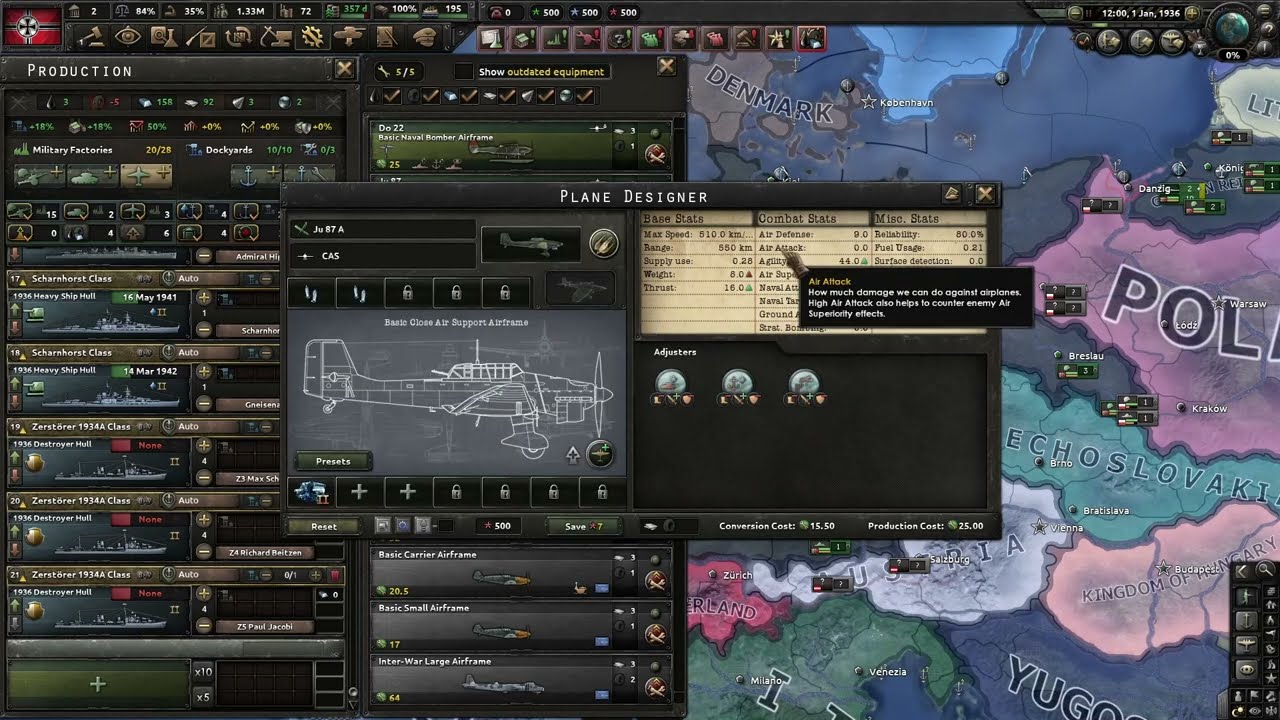 Algunos buenos diseños de aviones para el Hearts of Iron 4 2024